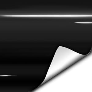 VViViD Gloss Black Vinyl Wrap Adhesive Film Air Release Sheet (1ft x 5ft)