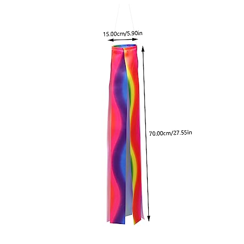 Drapeaux de jardin en forme de dragon : lot 4 suspensions de vent extérieures