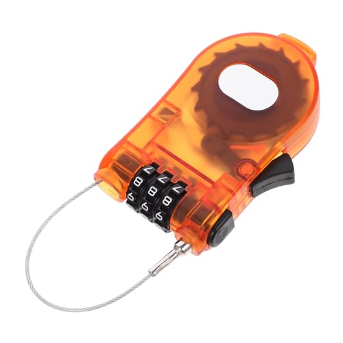 Parliky Safety Snowboard Lock Compact Password Lock for Snowboard Bike Security Lightweight Retractable Cable Durable Lost Protection for Outdoor Activities Transparent Design