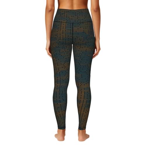 Pantalones de yoga para mujer elásticos Programming Code 1 opacos de alta densidad 4