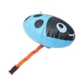 OFFSCH Flotador de Natación Inflable Doble Cámara, Diseño Mariquita Azul, Cinturón Ajustable y Material PVC Resistente para Seguridad en Aguas Abiertas y Entrenamiento Acuático