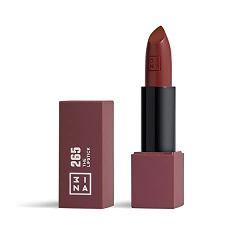 3INA MAKEUP - The Lipstick 265 - Marron Mat - Rouge à Lèvres Marron Mat avec Vitamin E et Beurre de Karité - Rouge à Lèvres Couleur Ultra-Pigmentée avec...