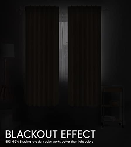 Utopia Bedding Blackout Curtains For Bedroom - Rod Pocket Blackout Curtains 63 Inch Length 2 Panels Set - Thermal Curtains & Drapes For Living Room (Navy - W52 X L63 Inch) #TOP5