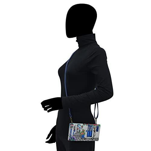 Anna by Anuschka Women's Original Leather Hand-Painted Wallet on a String4