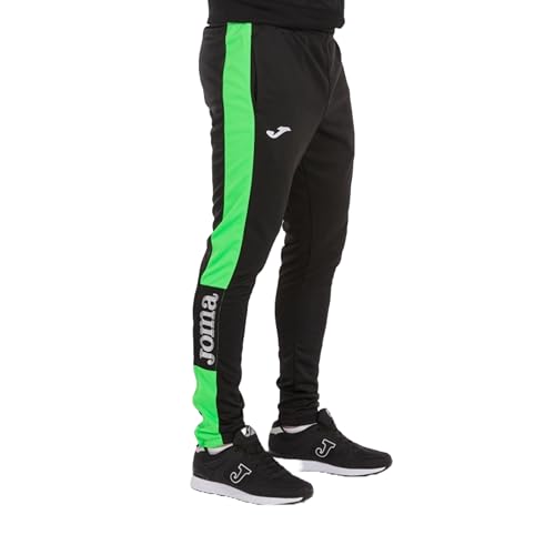 Joma Championship IV, Pantaloni Uomo, Nero/Verde/Fluorescente, S