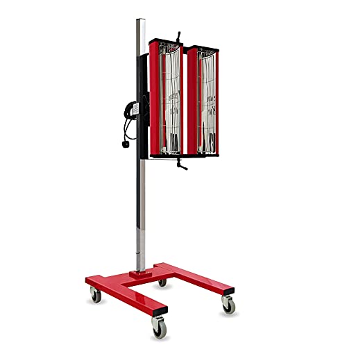 Solary Infrared Paint Curing Lamp, 2100W 110V Short Wave Infrared Paint Dryer With Timer For Car Paint Spray Booth, Red #TOP5
