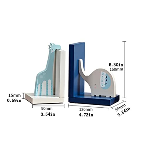 Sujetalibros con ahorro de espacio y gran soporte vertical para estantería 3