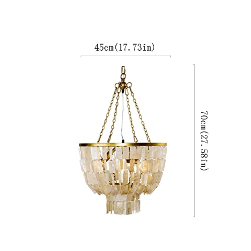Lustre en nacre rétro chic pour sublimer votre salle à manger