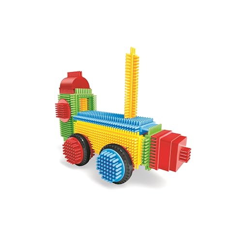 Miniland - Pegy Bricks: All On Board - Juego de Construcción Infantil con 22 Piezas Grandes para Crear un Tren, Juego Creativo para Desarrollar Imaginación y Motricidad, Desde los 2 Años