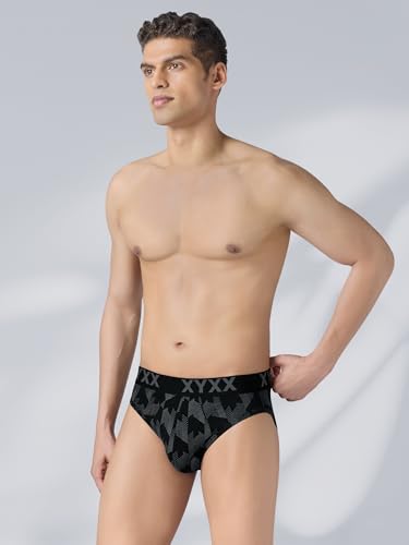 Image of XYXX Metrix Cotton Modal Brief for Men | Snug Fit with Anti-roll no-Marks Waistband | Printed Underwear for Men Combo