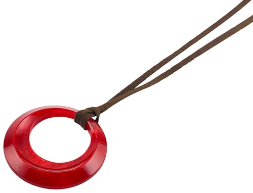 [KISSO]Pendant Glass Holder_Circle レッド/母の日 ギフト プレゼント グラスホルダー 眼鏡 めがね メガネ ペンダント ネックレス 日本製 キッソオ