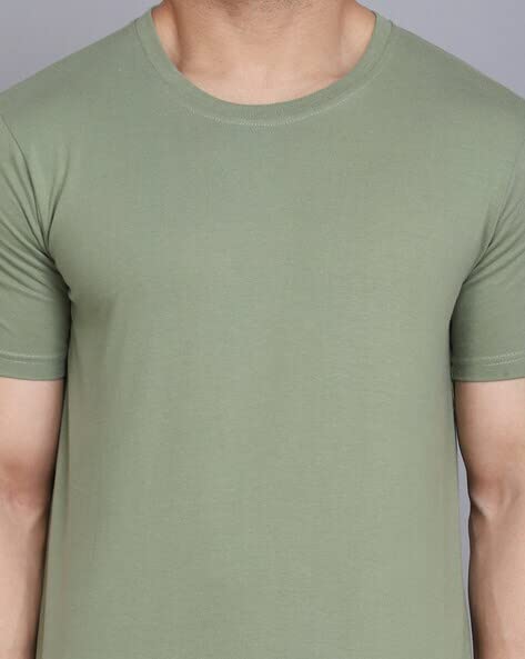 Image of Dry Fit Solid Sports T-Shirt for Men Half Sleeve Regular Fit T-Shirt Running Gym Plain T-Shirt Unisex (Pack of 3)
