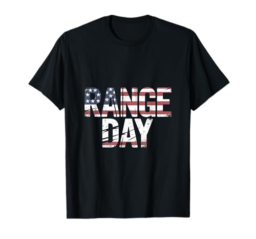 Range Day American Flag Tactical Style T-Shirt