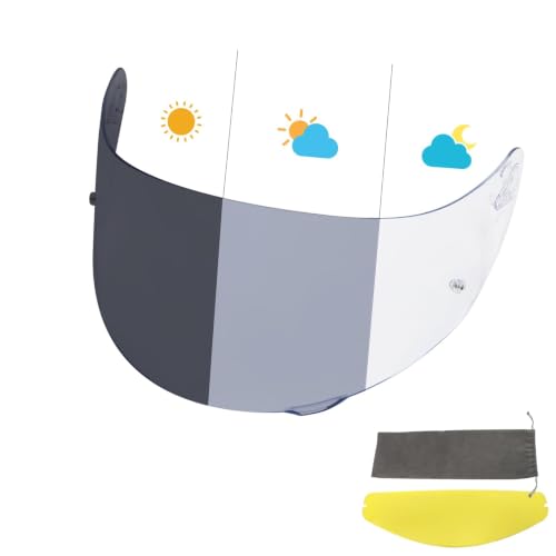 Image of PSLER Shatterproof Helmet Visor for K1 K1S K3SV K5 K5S,(Film&Photochromic) | Impact-Resistant ,UV400 Protection, Motorcycle Tinted Face Shield for K1 K1S K3SV K5 K5S ,Visor Replacement