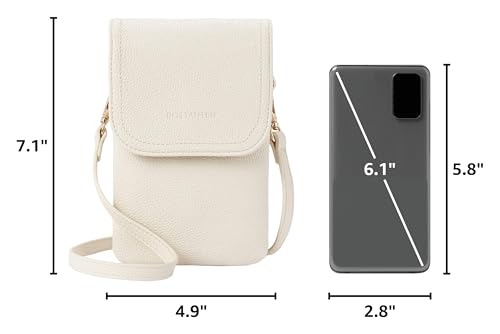 Image of BOSTANTEN Vegan Leather Crossbody Bags for Women Designer Cell Phone Bag Wallet Purses Adjustable Strap