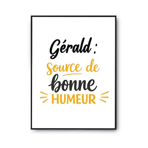 Poster décoration murale affiche Gerald Otshirt pour rompre la monotonie des murs