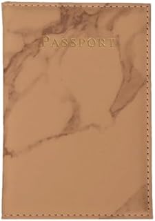 حافظة من الجلد الصناعي لحمل بطاقات الهوية وجواز السفر ماي سوق ستور قد يختلف قليلاً برونزي للبالغين الجنسين