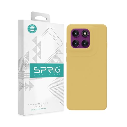 SPRIG Compatible with Moto Edge 60 Pro Premium SilkTone Back Cover Drop Tested Shock Proof Mobile Case for Men, Women, Boys and Girls with Camera Protection (Lemon Yellow) Deal