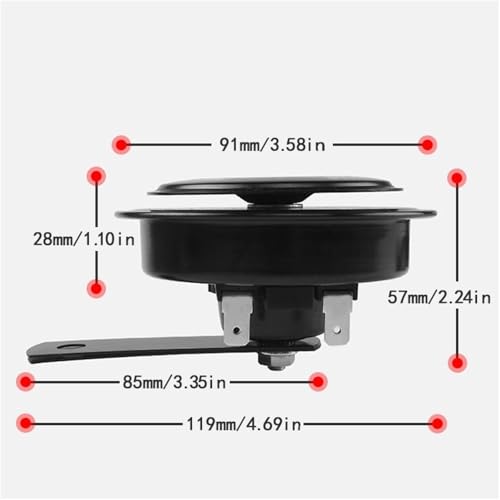 Parlante para Manubrio de Motocicleta 12V 110DB miniatura 5