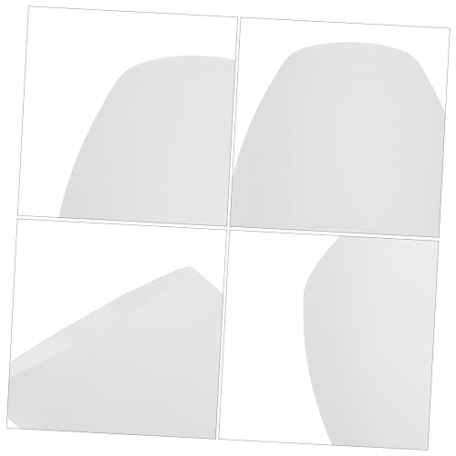 Image of Veemoon Plastic Lampshade, 4Pcs Replacement Lampshades Inclined Horseshoe Shape White Lampshade Floor Lamp Light Covers for Bedroom Living Room Floor Lamp Ceiling Light Covers