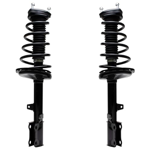 Image of Detroit Axle - FWD 10pc Front Struts Kit for Toyota 08-11 Highlander, Outer Tie Rods Front and Rear Struts & Coil Spring Sway Bars 2008 2009 2010 2011 Replacement Suspension Struts Shocks Assembly