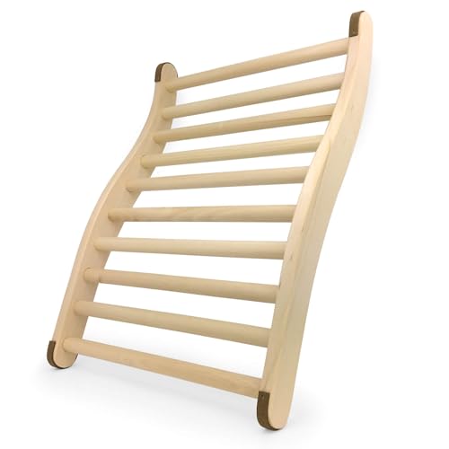 Gravidus ergonomische S-Form Sauna Rückenlehne - Ideal für entspannendes Saunaerlebnis - Sauna und Infrarotkabine Zubehör - Maße: ca. 51 x 38 x 6,5 cm