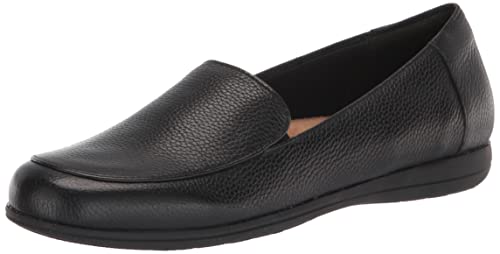 Trotters Deanna Black Leather 10 W (D)