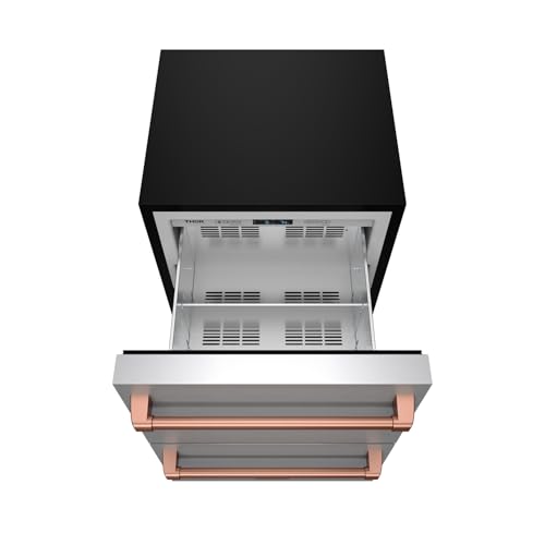 Image of 24 Inch Undercounter Built-In /Freestanding Drawer Freezer - Stainless Steel /Rose Gold | Gordon Ramsay Series