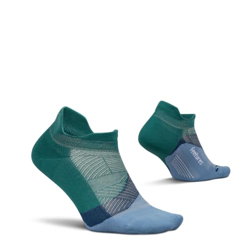 Image of Feetures Elite Light Cushion No Show Tab Sock Wave