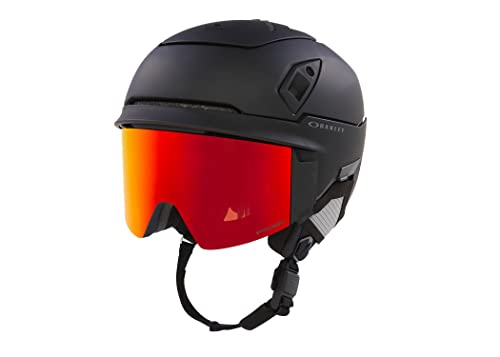 Oakley Mod7 Black/Prizm Torch Iridium Integrated Ski Helmet With Goggles For Men For Women + Bundle With Designer Iwear Collapsible Water Bottle With Carabiner #TOP7