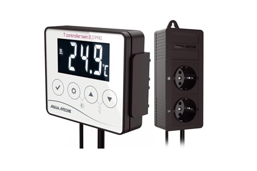 Aqua Medic T-controller twin 2.0, Digitales Temperatur Mess- und Regelgerät zur gleichzeitigen Steuerung von Heiz- und Kühlaggregaten