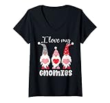 Photo Gallery donna san valentino gnomi i love my gnomies best friends matching maglietta con collo a v Photo Gallery donna san valentino gnomi i love my gnomies best friends matching maglietta con collo a v