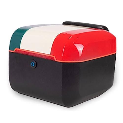 Bauletto per moto con cuscino posteriore, soluzione impermeabile per riporre ciclomotori, scooter e moto, include schienali e piastra di base