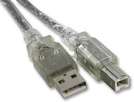 ConsoletronicPRO-SIGNAL Clear USB 2.0 Hi-Speed A to B Cable Lead For Printers 2m
