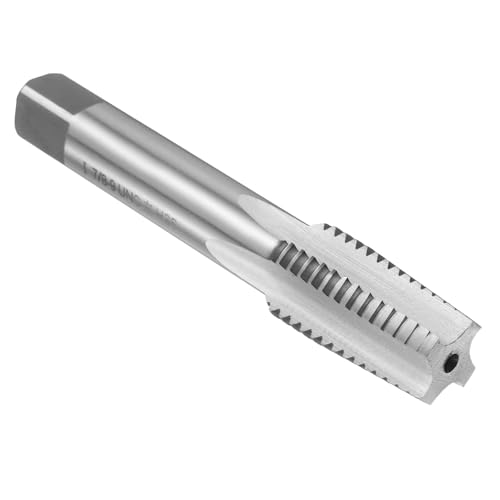 Image of uxcell Hand Taper Tap 7 /8 inch-9 UNC 2B Left Hand Thread Taper Style Taps Straight Flute Screw Tapping Threading Tool High Speed Steel HSS6542