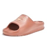 Picture of Lacoste Men's Serve Slide 2.0, Pink & Burgundy Croc, 8