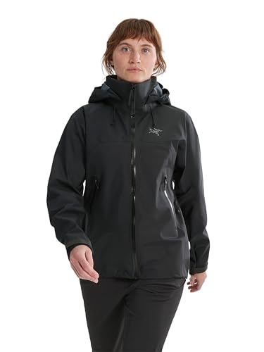 Arc'teryx Beta AR Women's Jacket | Waterproof, Windproof Gore-Tex Pro Shell Women's Winter Jacket with Hood for All Round Use | Black, X-Small