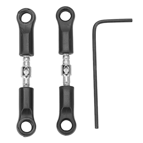 RC Steering Pull Rod for SCY 16101 16102 16103 16201 PRO 1 16 Car, Steel Camber Link and 2 Axle Tie Rod Assembly, Improve Performance and Control
