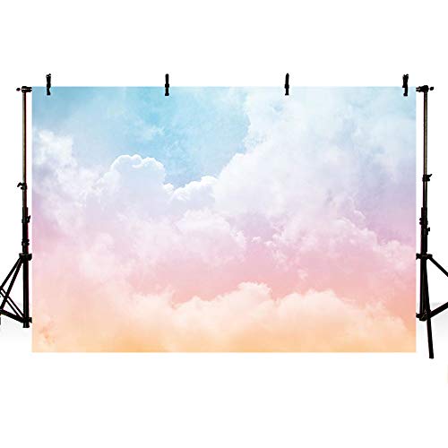 Fondo Fotográfico MEHOFOND 7x5ft Arcoíris Nubes miniatura 1