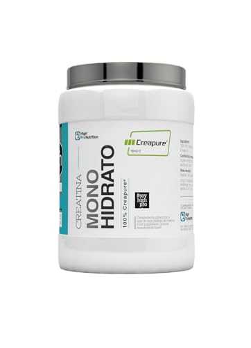 Highpro nutrition creatina en polvo creapure® 500g/maxima pureza/166 tomas por envase/Vegano/sin gluten