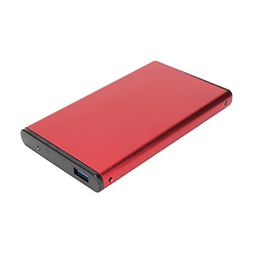 Case esterno portatile per hard disk, HDD e SSD con interfaccia USB 3.0, 2,5 pollici, 5 Gb/s, 2 TB, antistatico, per nero, argento, blu e rosso