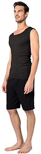 Andrew Scott Men's 10-Pack Color Muscle Tanks | Sleeveless Crew Workout Tank Top Cotton Undershirts2