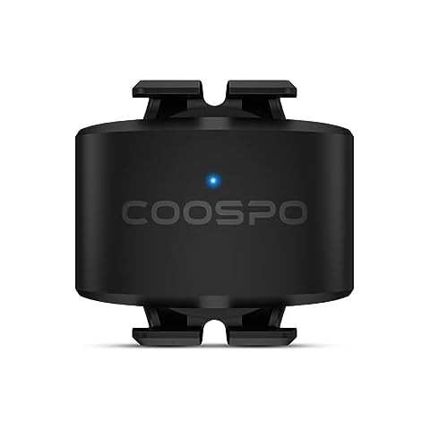 COOSPO Bike Cadence Sensor BK9C, Bluetooth 5.0 ANT+ Cycling Cadence Bicycle RPM Sensor,IP67 Waterproof & 300H Battery, Compatible with Rouvy/Peloton/Wahoo APP/GPS Bike Computers Cover