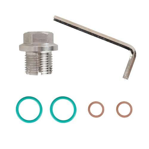 Shakas M14.1 x 1.5 Oversize Piggyback Oil Drain Plug, Stainless
