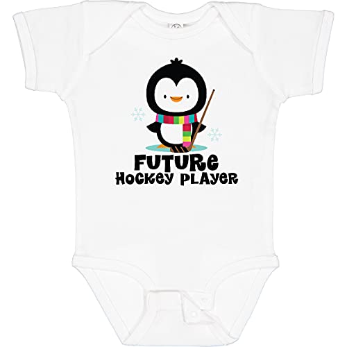 inktastic Future Hockey Player Penguin Baby Bodysuit - Main Image
