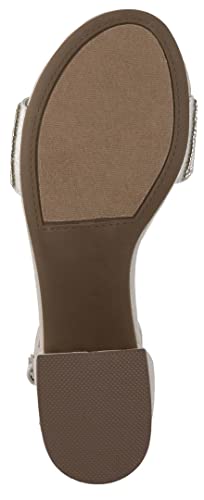 Image of LONDON FOG Women's Nikki Low Two Piece Block Heel Dress Shoe Ladies Ankle Strap Pump Sandal