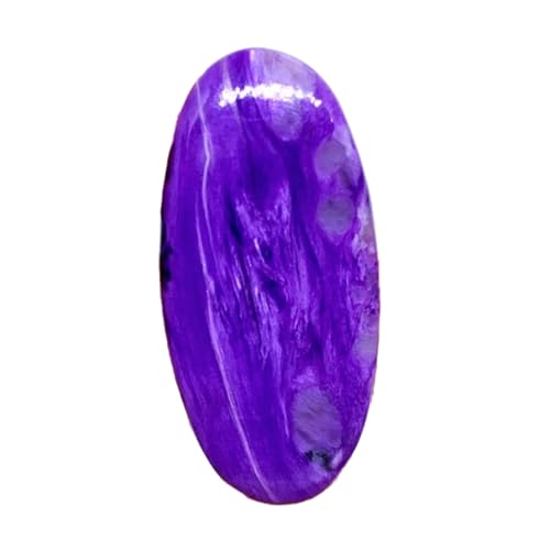 Charoite cabochon de 43x20mm pour façonner vos propres colliers et bagues artisanaux