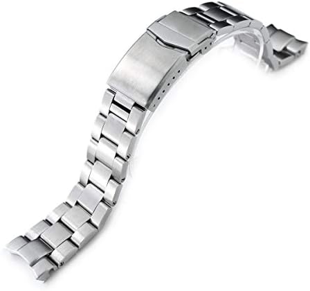 MiLTAT 20mm Metal Watch Band for Seiko Alpinist SARB017, Super-O Screw-Links