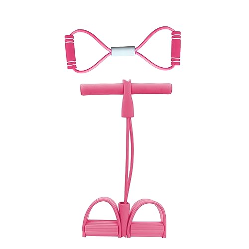 EULAPGOE4-Tube Foot Tension Rope Abdominal Exercise Equipment Tube Pedal Resistance Band