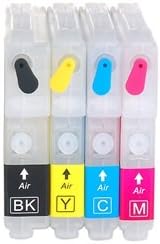 4-Color Refillable Ink Jet Cartridges for Brother LC39/ 985/ LC38/ 16/ 61/ 11/ 67/ 980/ 110 (White
